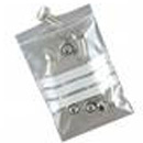 sachets transparents avec 3 bandes blanches