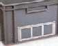 porte &eacute;tiquette rivetable sur bac plastique allibert ref OPE39