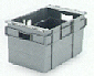 bacs gerbables &agrave; rabats - 65 litres - ref31006 GRIS