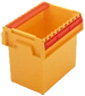 bacs gerbables &agrave; rabats - 24 litres - ref31028 JAUNE