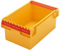 bacs gerbables &agrave; rabats - 40 litres - ref31049 JAUNE