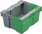 bacs gerbables &agrave; rabats - 60 litres - ref31E61 GRIS VERT