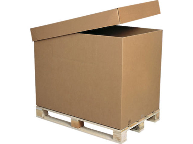 carton coiffe pour container carton 1/2 caisse américaine